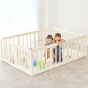 ベビーサークル ドア付き 白 (140×200cm)