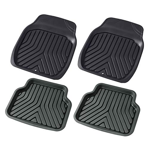 ボンフォーム(BONFORM) カーマット 3Dプライム 軽/普通車 4枚セット(前席Sサイズ 2枚・後席2枚)ブラック 6279-84BK