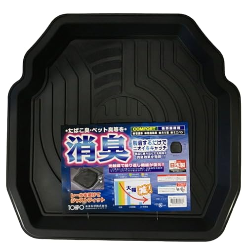 未来科学(Mirai Kagaku) TOHPO 消臭コンフォートマット リア ブラック SCF38073