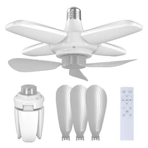 ファンライト 扇風機 3枚羽根 4段階風量調節 3色調光可能 85-265V リモコン付き 静音 3500-6500K 一台..