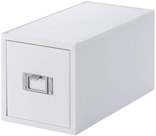 ライクイット (like-it) 収納ケース CD ファイルユニット 約幅17.3×奥35×高18.2cm オールホワイト (不透明) 日本製 MX-30 卓上収納 立てる収納 デスク・ワゴン シリーズ累計販売数1,000万個突破 おし