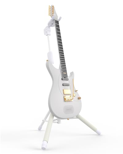 ENYAオートロックギタースタンド - 重量級スチール、33ポンドの耐荷重、360°滑り止めベース&軍用防錆 | 3秒でセットアップ、ステージ/旅行/スタジオ用...