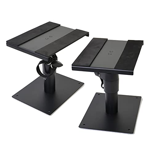 キクタニ (Kikutani) スピーカースタンド 2台1組 卓上 天板22×17cm 高さ19-27.5cm 耐荷重約10kg MOS-35