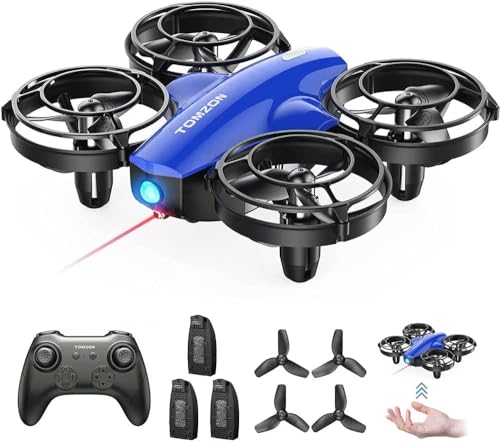 Tomzon ドローン マルチプレー対戦型 子供向け 100g未満 24分飛行時間 初心者 室内 バッテリー3個 トイ..