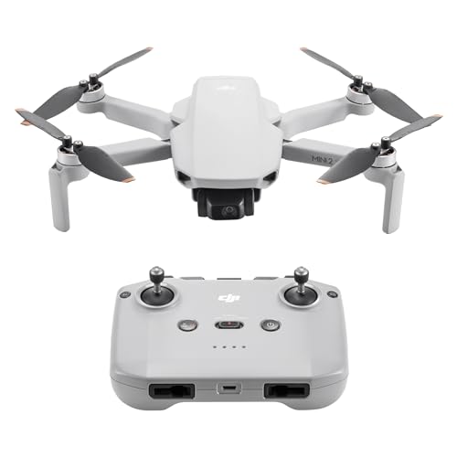 DJI ドローン Mini 2 SE 軽量 2.7K動画撮影 折りたたみ式 ミニカメラドローン リモコン グレー インテリジェントモード 最大伝送距離10km(...
