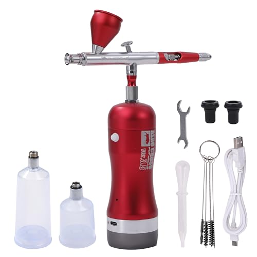 aurochs 充電式 エアブラシ エアロクロス コードレス ver.3.5 EM エントリーモデル ダブルアクション ハンドピース コンプレッサー 口径 0....