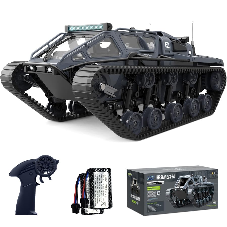 Ritaosan キャタピラー ラジコンカー 子供向け 人気 オフロード ラジコン RCタンク 27CM 高速 装甲車 ..