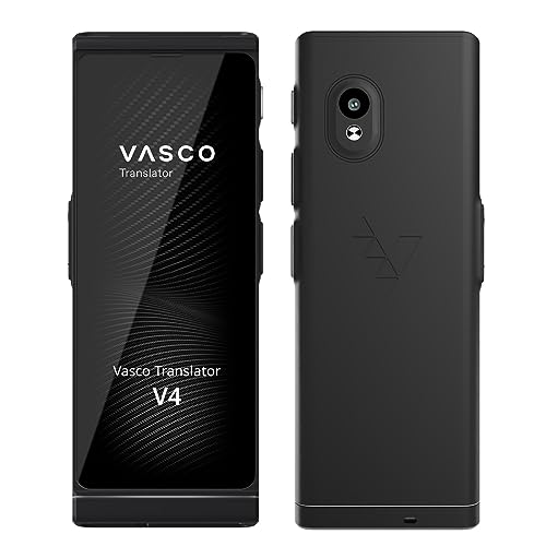 Vasco Translator V4 | 音声翻訳機 | 108言語、約200の 国と地域に対応 | 通信料永久無料・買い替え不要