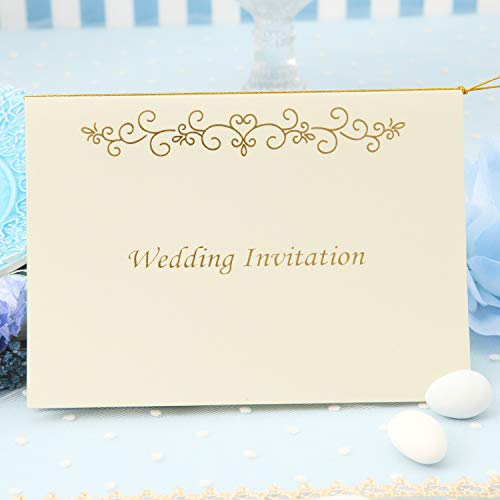 結婚式 招待状 手作りキット ラブリー 10枚 セット (バニラ)