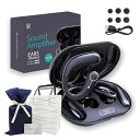 【2025年モデル】 集音器 高齢者 1台2役 最大18時間連続使用 耳掛け式 イヤホン型 目立たない 片耳 両耳 テレビ/音楽 対応 音量調整5段階 30倍音...