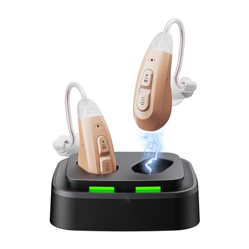 集音器 高齢者 耳掛け型 しゅうおんき 片耳・両耳 充電台 高感度 音量調整 モード応対 ボタン簡単操作 ..