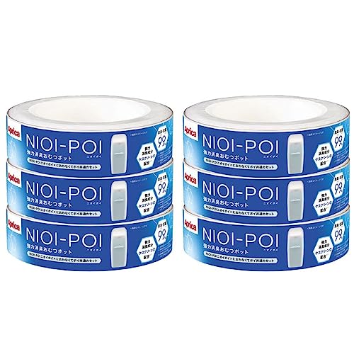 Aprica(アップリカ) 【純正品】 強力消臭おむつポット ニオイポイ×におわなくてポイ共通カセット 6個パ..