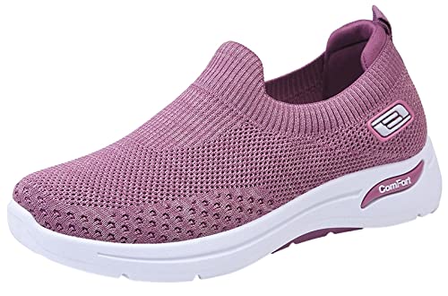 [kanaelun] スニーカー レディース スリッポン 軽量 通気 室内 スポーツ 屈曲性 防滑 ウォーキング 職..