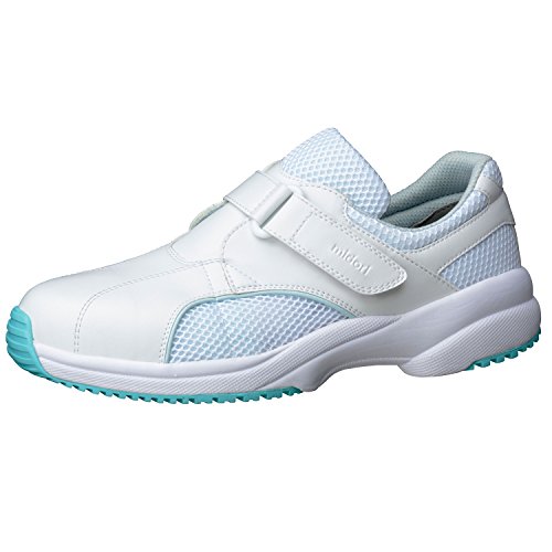 [ミドリ安全] ケアセフティ ナースシューズ スニーカー 耐滑 軽量 衝撃吸収 通気 消臭 CSS01N ブルー 23.0 cm