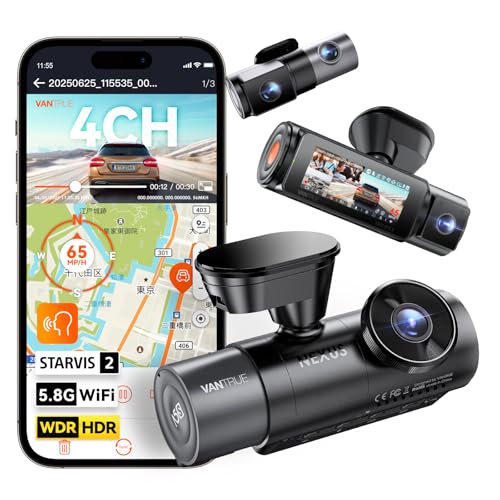 2025ǯǿ 4 ɥ饤֥쥳 VANTRUE N5S 4ȤSTARVIS 2 Ż뵡ǽǡ 360 ɥ쥳 /...