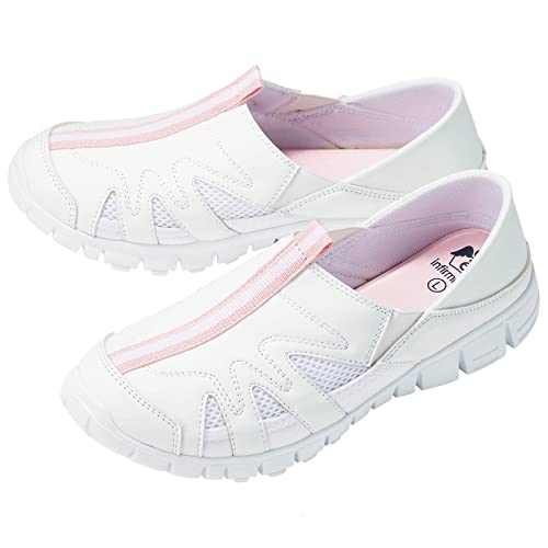 [アンファミエ] ナースシューズ スポーツフィット サイドゴム 2WAY 軽量 高反発中敷き 通気性 レディー..