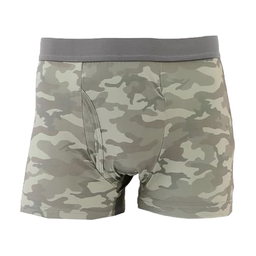 ［KEEP GUARD］ボクサーパンツ 尿漏れ COOL 接触冷感 失禁 メンズ 迷彩柄 LL
