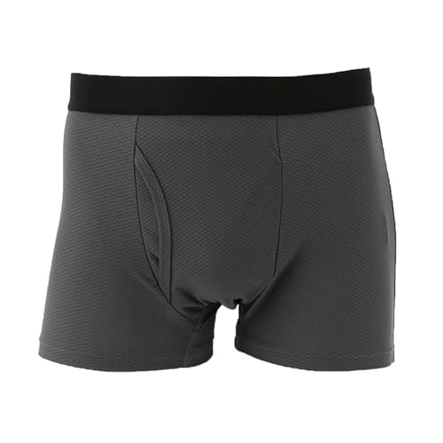 ［KEEP GUARD］ボクサーパンツ 尿漏れ COOL 接触冷感 失禁 メンズ チャコール LL