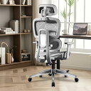 JPBSTO オフィスチェア デスクチェア 椅子 人間工学 メッシュチェア 自動適応ランバーサポート 昇降背もたれ 2Dヘッドレスト 3Dヘッドレスト リクライ...