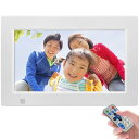 デジタルフォトフレーム 7インチ 1024x600 全視野角 写真/動画/音楽再生 リモコン操作 広視野角 SDカード/USBメモリに対応 カレンダー付 自動オ...