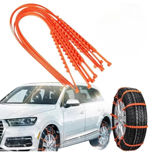 タイヤチェーン 非金属 雪チェーン 車 滑り止めチェーン 簡単装着 ジャッキアップ不要 悪路 雪道 滑り止め 事故防止 使い捨て 車用 簡易チェーン 雪道 凍結...