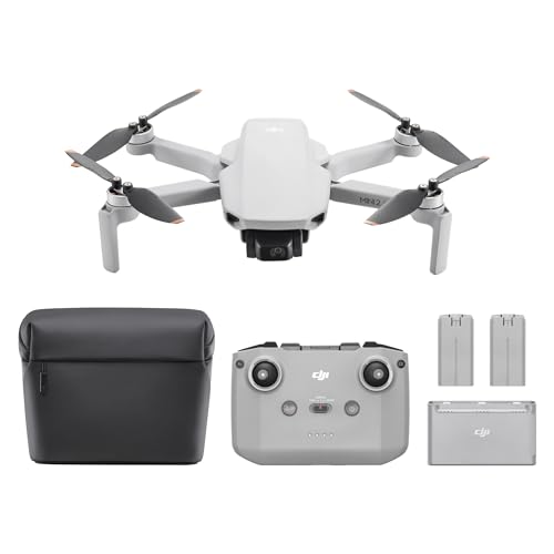DJI ドローン Mini 2 SE Fly Moreコンボ 軽量 2.7K動画撮影可能 折りたたみ式ミニカメラドローン リモコン グレー インテリジェントモー...