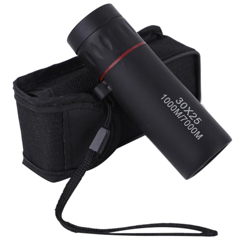 ルボナリエ 望遠鏡 単眼望遠鏡 天体望遠鏡 小型 高倍率 単眼鏡 30X25 7倍率 望遠レンズ 単眼 ズーム望遠鏡 (ブラック)