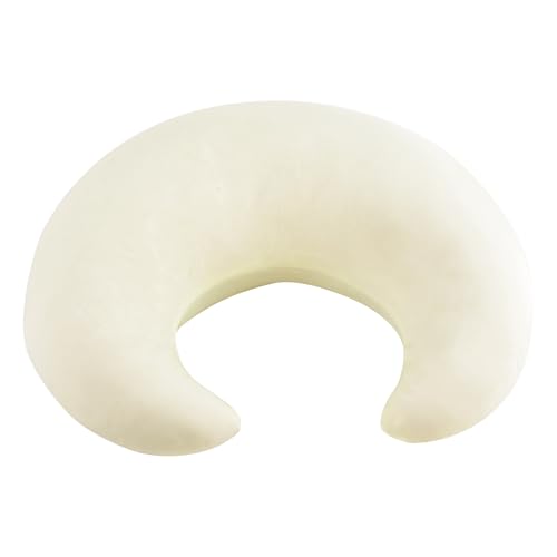 JEMA ジェマ クッション もちもち ふわふわ 三日月型 58x25x18cm ライトイェロー 微冷感 ポリエステル ..