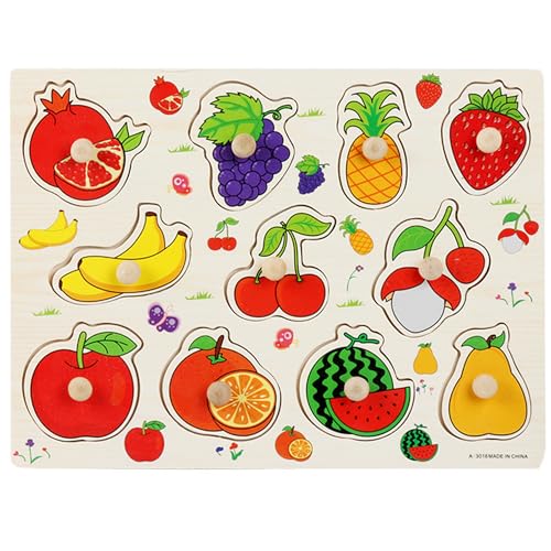 DELUXEFOX 木製パズル 型はめパズル 赤ちゃん モンテッソーリ 知育玩具 1 2 3 歳幼児 ...