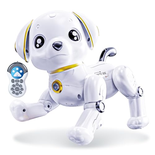 ロボット 犬型 犬 おもちゃ プログラミング リモコン 音楽 音声制御 電子 ペット 触れて 癒やしい 子ども用電動 男の子 女の子 誕生日 プレゼント クリス...