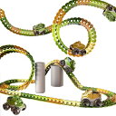 JUYEE おもちゃ 車 レール 組み立て 知育玩具 恐竜 立体パズル DIY 男の子 子供 人気 ランキング ミニカー 電動 ビルディングブロック 誕生日プレ...