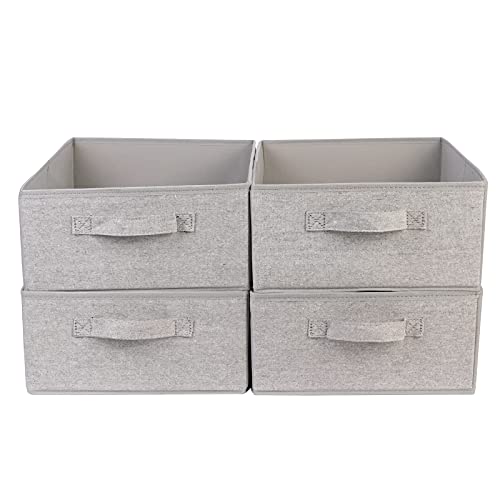 JAKAGO 4個セット 折り畳み式 収納バスケット 収納ボックス 収納かご 大容量 おもちゃ収納 バスケット かご 39*29*14cm
