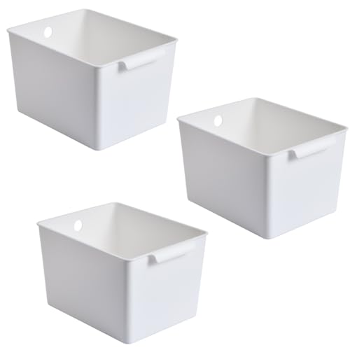 収納ボックス Binbinjoy 収納ケース ポリプロピレン 収納バスケット 収納カゴ 取っ手付き プラスチック..