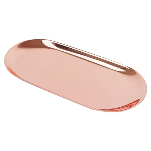 prendre 【映り込みが美しい鏡面加工】 小物 トレー ステンレス 鏡面加工 オーバルトレイ キャッシュトレイ ジュエリー 受付 整理 収納 小物置き シン...