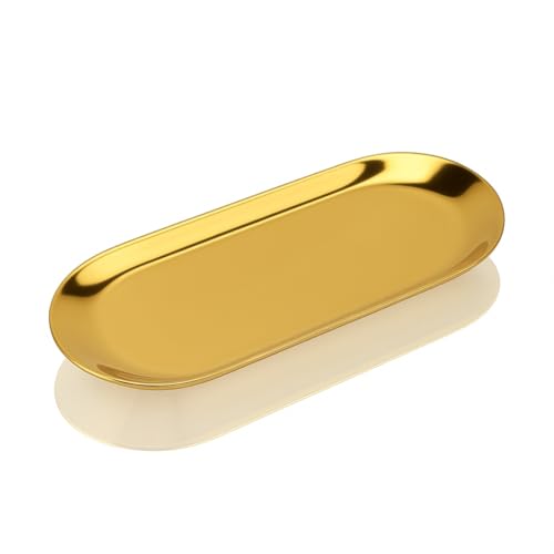 JP Number キャッシュトレイ ステンレス コイントレー カルトン お会計 釣り銭 小銭トレイ (ゴールド)