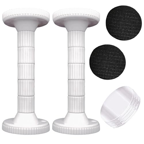 転倒防止 突っ張り棒（10-15cm）家具転倒防止 防滑パッドと強力な両面テープが付属した伸縮可能な固定..