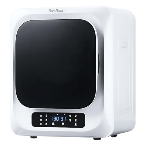 SunRuck 衣類乾燥機 3kg ホワイト UV除菌 小型衣類乾燥機 コンパクト タッチパネル ドラム式 時短 エコ 省エネ 乾きくん SR-ASMN206-...