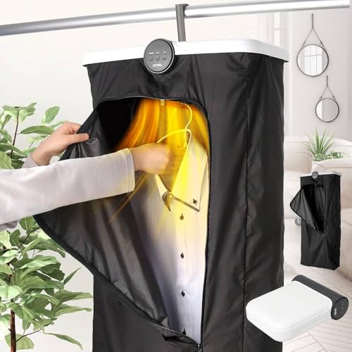 Bonarca 衣類乾燥機 折り畳み ポータブル ハンガー 吊り下げ 乾燥機 シャツ シワ伸ばし 室内乾燥機 小型 折りたたみ 衣類 部屋干し 布団 旅行 出張...