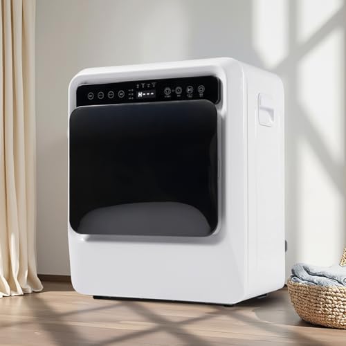 Simpolu 衣類乾燥機 小型 4kg 家庭用 大容量 乾燥機 チャイルドロック機能 壁掛け 4キロ 除湿 自動モー..