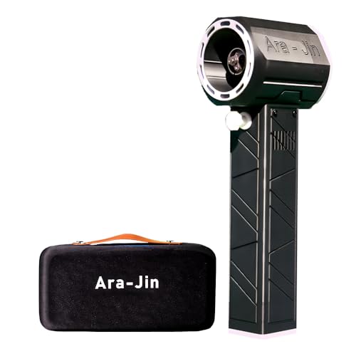 嵐神 ARAJIN 最強 ブロワー 洗車 超強力ターボファン ブラシレスモーター 急速充電 64mm 8000mAh バッ..