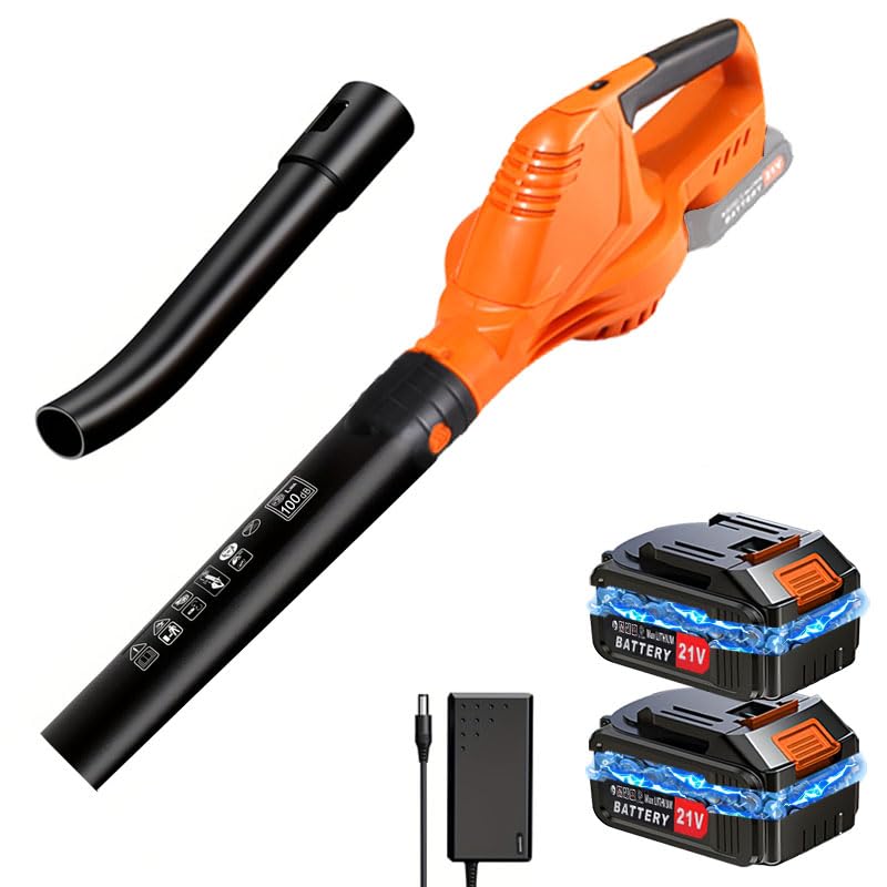 【2025年強化版】DFIBER ブロワー 充電式ブロワー コードレス 充電式エンジンブロワー 21V 2000mAh大容量バッテリー2個搭載 超大風量 車両洗...