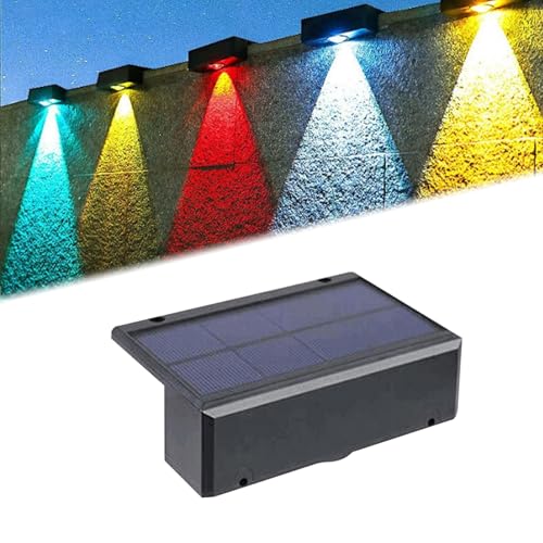 DODOGOD ソーラー 屋外 フェンスライト ガーデンライト LED ソーラー 表札灯 表示灯 玄関灯 門柱灯ソーラー式 取付簡単 庭 階段 通路 バックヤー...