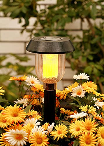 GWSOLAR ロングセラー商品【ソーラーライト 5個組】お庭や玄関回りを明るく!アンバー色,、明るさ安定点灯10ルーメン、ソーラーライト 屋外 防水 昼間太陽...