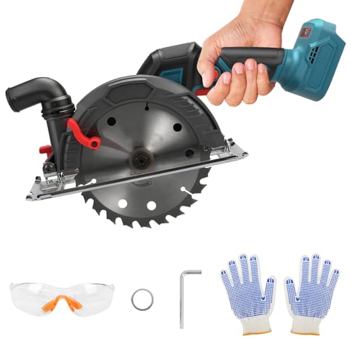 丸ノコ 充電式丸のこ 丸鋸コードレス マキタ18Vバッテリー互換性 刃径165mm 最大切り込み深さ63mm 8000..