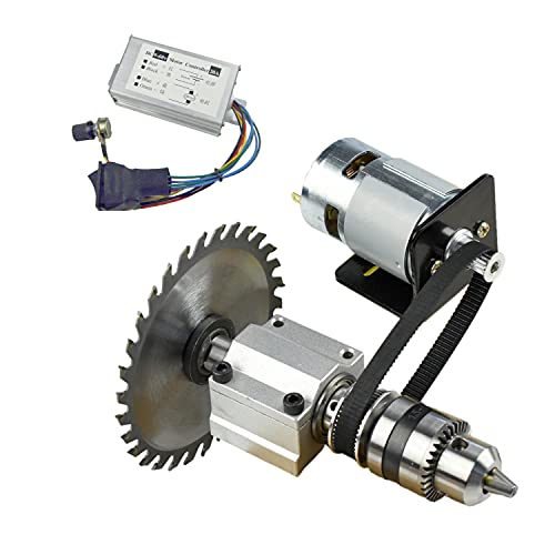 CHANCS 775 DIY電動テーブルソーミニ丸鋸コードレスDC24V 12000RPM PWMスピードコントローラ出力電圧DC..