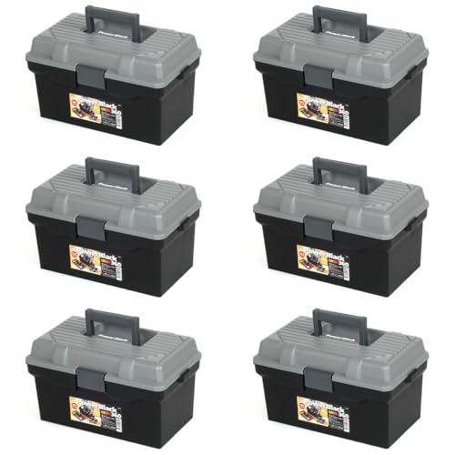 楽天メンズ雑貨GenesisJEJアステージ ツールパワー #360 ブラック [幅37.5×奥行22.3×高さ20.8cm] 工具箱 アウトドア収納 キャンプ ツールボックス 6個セット