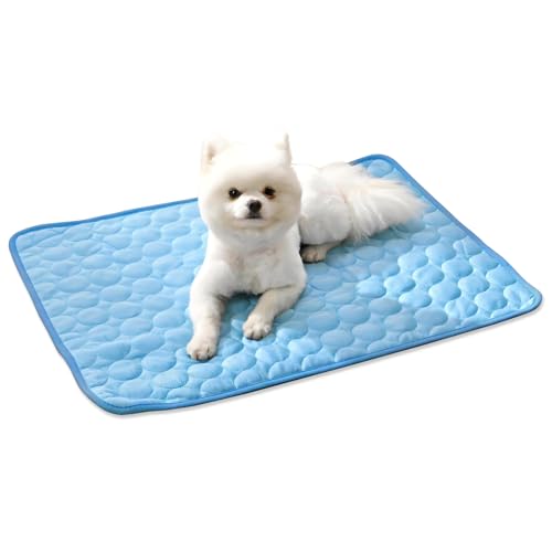 Kailund 犬 ひんやりマット ペット 冷却マット 96x71cm アイスシルク素材 熱中症対策 冷感 省エネ 水洗い可 折り畳み可 軽量 座布団 デスク ...