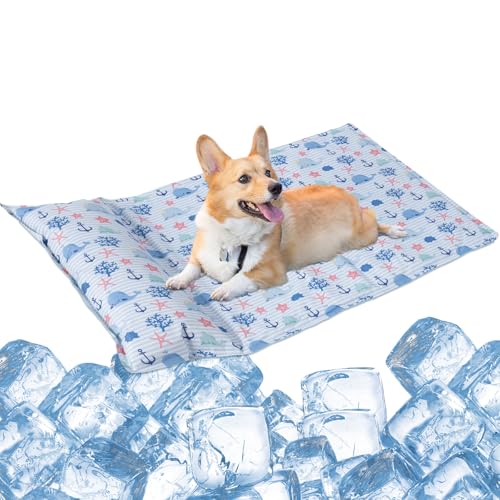 Vamcheer 冷感マット 枕付き ペット ひんやりマット 犬 猫ひんやりマット あごのせ ペット冷却マット ジェルマット ペット用クールマッ..