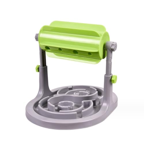Mearrineser 猫と犬のローラー自動給餌器おやつのおもちゃペットフードボウルフード容器回転すると食べ..