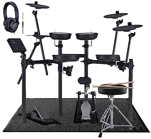 ◆商品名：【人気No.1 Roland TDシリーズ】【すぐに使えるアクセサリーフルオプションセット】ローランド V-Drums 電子ドラムセット ドラムセット (TD-07DMK, 3シンバル)【人気No.1 Roland TDシリーズ】【お届け後すぐにお使いいただけるスターターフルオプションセット】電子ドラムスタンド・電子ドラム用マット・ペダル用防音強化マット・モニターヘッドホン・キックペダル・スローン・スティック。ドラムプレイに必要な付属品が全て揃ったスターターフルオプションセットです。また、シンバルの枚数を[2枚]・[3枚]から選択可能です。【セット内容】電子ドラム本体・専用スタンド・キックペダル・スローン・スティック・モニターヘッドホン・電子ドラム用マット・ペダル用防音強化マット(キックペダル・ハイハットペダル用2枚セット)・[3シンバルを選択の場合]増設用シンバル(増設用マウント付き)【電子ドラム本体付属品】セットアップガイド・取扱説明書・「安全上のご注意」チラシ・電源アダプター・専用接続ケーブル・保証書(メーカー保証1年間)【接続端子】OUTPUT/PHONES端子：ステレオ・ミニ・タイプ、MIX IN端子：ステレオ・ミニ・タイプ、USB COMPUTER端子：USB Bタイプ、TRIGGER INPUT端子：25ピンD-subタイプ【ペダル用防音強化マット ノイズクリアマット NCM-10】[キックペダル&ハイハットペダル用2枚セット] [防音/防振/滑り防止] 防音性能に特化した三層構造。付属の電子ドラム用マットと併用でドラムプレイ時の騒音問題を大幅に改善します。電子ドラム
